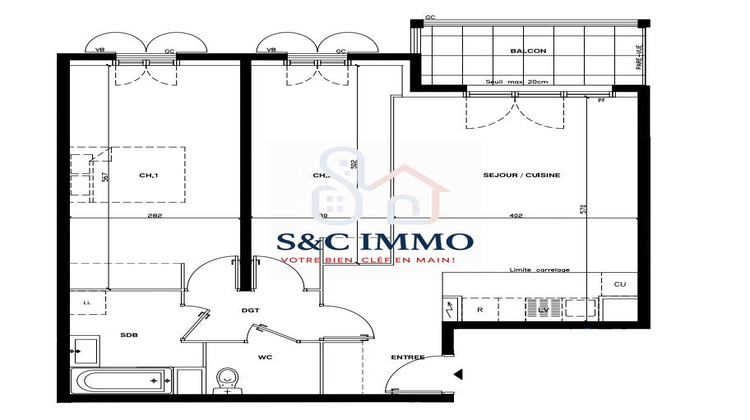 Ma-Cabane - Vente Appartement Le Blanc-Mesnil, 66 m²