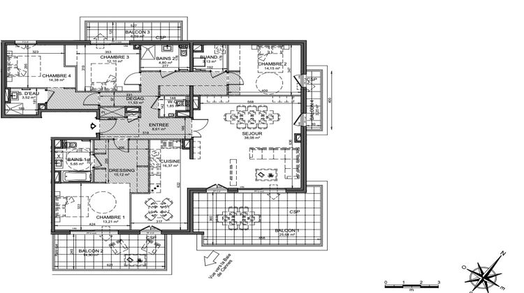 Ma-Cabane - Vente Appartement Le Cannet, 157 m²