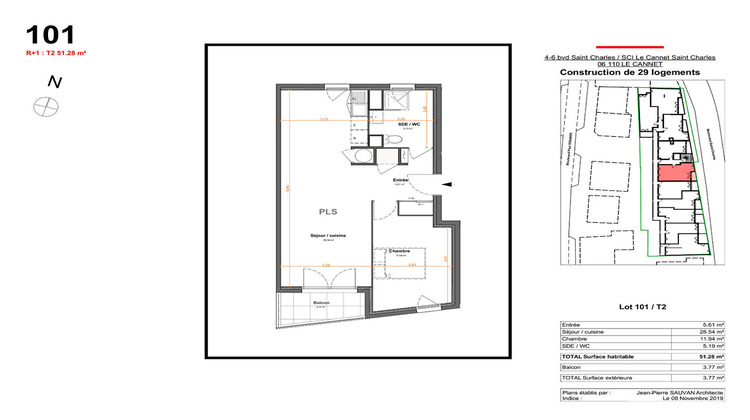 Ma-Cabane - Vente Appartement LE CANNET, 51 m²