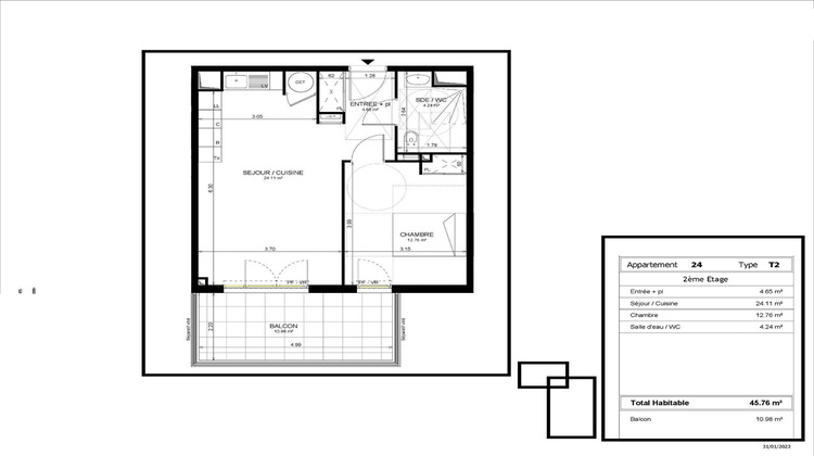 Ma-Cabane - Vente Appartement LE CANNET, 45 m²