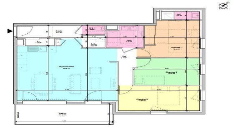 Ma-Cabane - Vente Appartement Le Cheylas, 88 m²