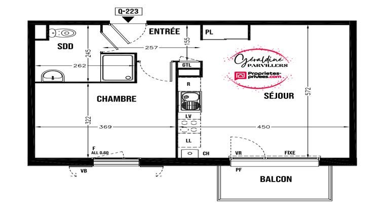 Ma-Cabane - Vente Appartement LE COUDRAY, 45 m²