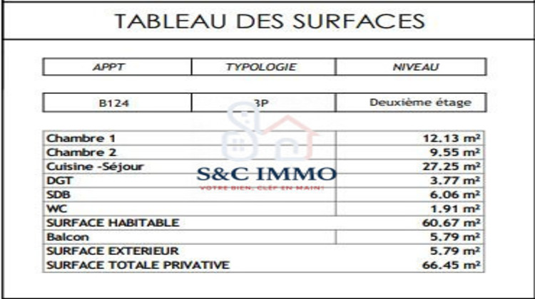 Ma-Cabane - Vente Appartement Le Coudray-Montceaux, 60 m²