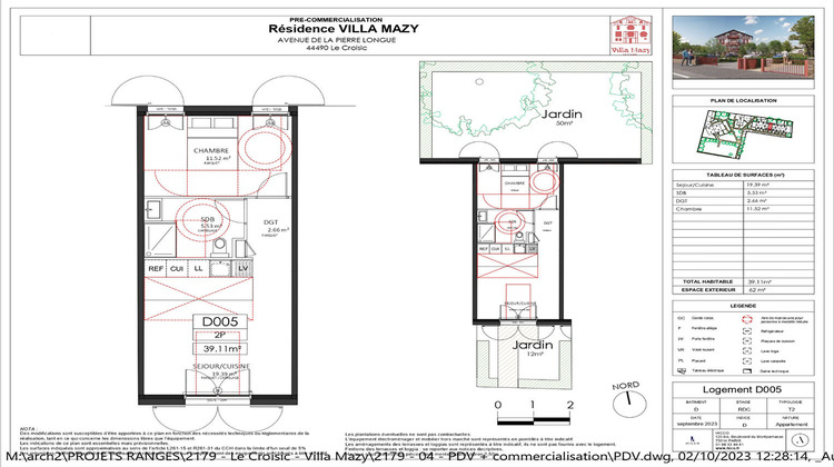 Ma-Cabane - Vente Appartement LE CROISIC, 39 m²