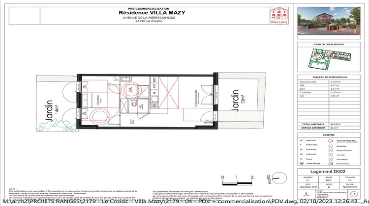 Ma-Cabane - Vente Appartement LE CROISIC, 44 m²