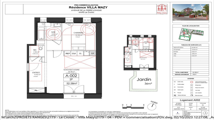 Ma-Cabane - Vente Appartement LE CROISIC, 53 m²