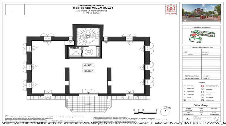 Ma-Cabane - Vente Appartement LE CROISIC, 109 m²