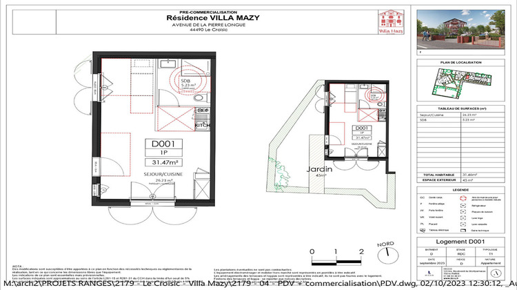 Ma-Cabane - Vente Appartement LE CROISIC, 31 m²