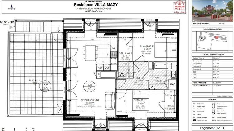 Ma-Cabane - Vente Appartement LE CROISIC, 67 m²