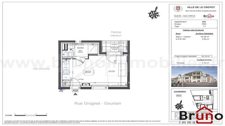 Ma-Cabane - Vente Appartement LE CROTOY, 25 m²