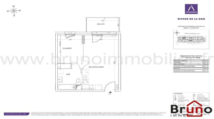 Ma-Cabane - Vente Appartement LE CROTOY, 39 m²