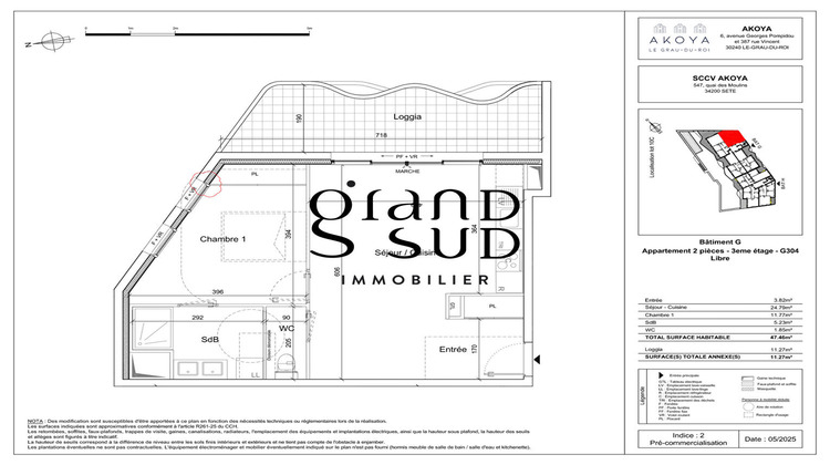 Ma-Cabane - Vente Appartement LE GRAU-DU-ROI, 47 m²