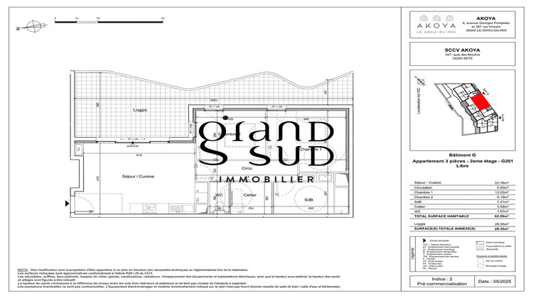 Ma-Cabane - Vente Appartement LE GRAU-DU-ROI, 62 m²