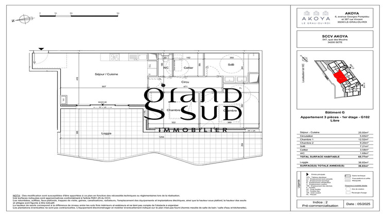 Ma-Cabane - Vente Appartement LE GRAU-DU-ROI, 65 m²
