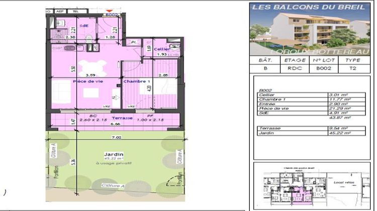 Ma-Cabane - Vente Appartement Le Loroux-Bottereau, 44 m²