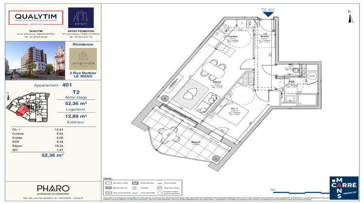 Ma-Cabane - Vente Appartement Le Mans, 52 m²