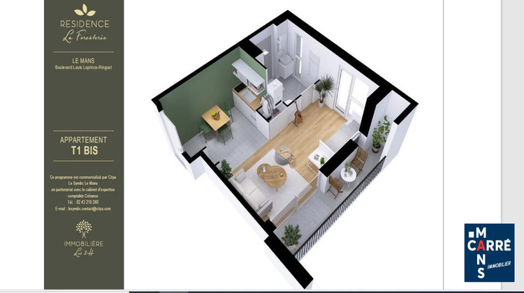 Ma-Cabane - Vente Appartement Le Mans, 28 m²