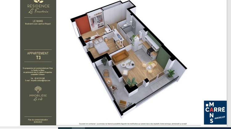 Ma-Cabane - Vente Appartement Le Mans, 68 m²