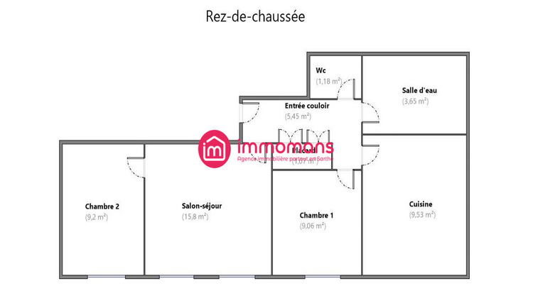 Ma-Cabane - Vente Appartement Le Mans, 54 m²