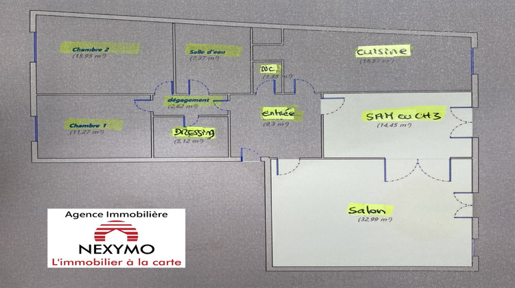 Ma-Cabane - Vente Appartement Le Mans, 116 m²