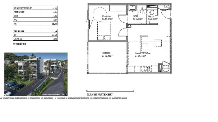 Ma-Cabane - Vente Appartement Le Marin, 45 m²
