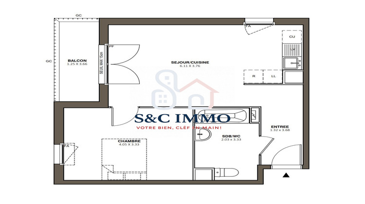 Ma-Cabane - Vente Appartement Le Mée-sur-Seine, 45 m²