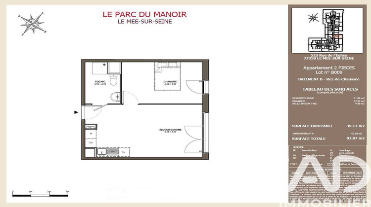 Ma-Cabane - Vente Appartement Le Mée-sur-Seine, 39 m²