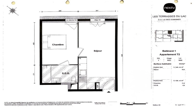 Ma-Cabane - Vente Appartement Le Mée-sur-Seine, 34 m²