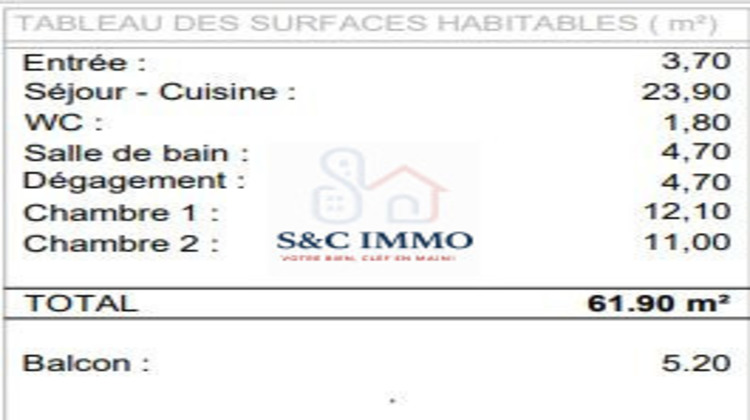 Ma-Cabane - Vente Appartement Le Perreux-sur-Marne, 61 m²