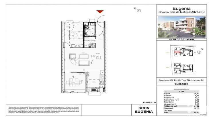 Ma-Cabane - Vente Appartement Le Piton-Saint-Leu, 67 m²