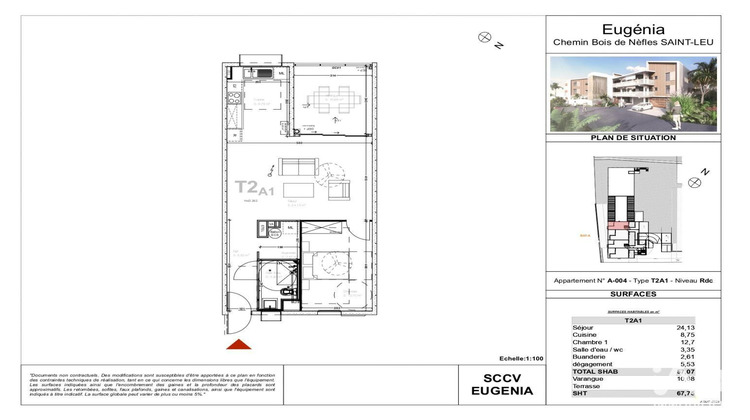 Ma-Cabane - Vente Appartement Le Piton-Saint-Leu, 67 m²