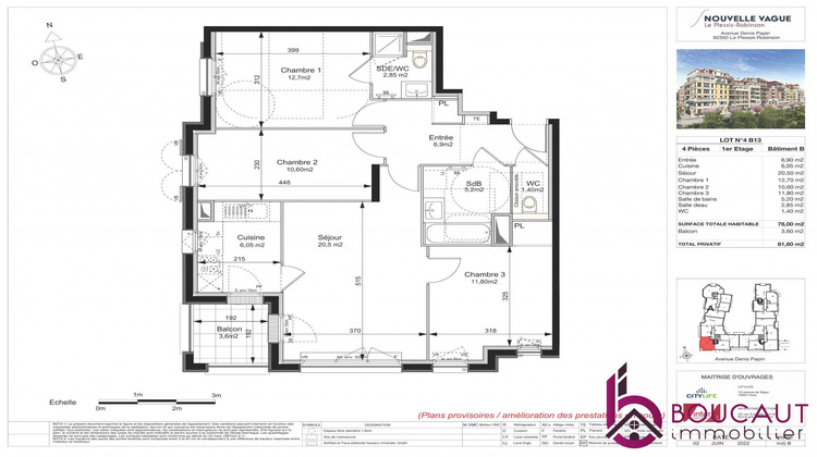 Ma-Cabane - Vente Appartement Le Plessis-Robinson, 78 m²