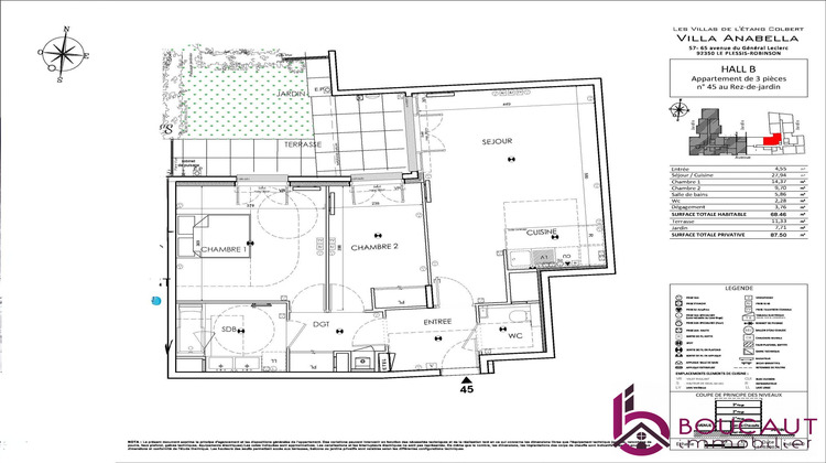 Ma-Cabane - Vente Appartement Le Plessis-Robinson, 68 m²