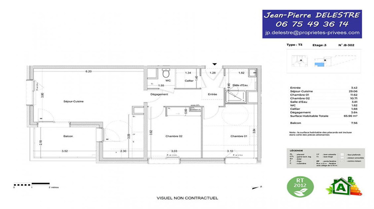 Ma-Cabane - Vente Appartement LE PONT DE CLAIX, 65 m²