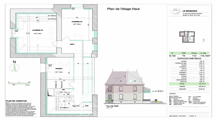 Ma-Cabane - Vente Appartement LE PONT-DE-CLAIX, 115 m²