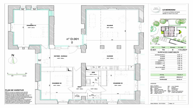 Ma-Cabane - Vente Appartement LE PONT-DE-CLAIX, 110 m²