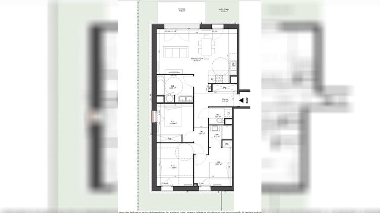 Ma-Cabane - Vente Appartement Le Taillan-Médoc, 91 m²