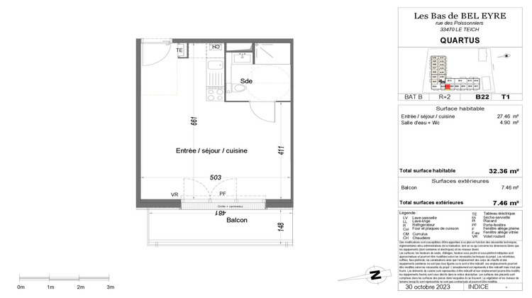 Ma-Cabane - Vente Appartement Le Teich, 32 m²