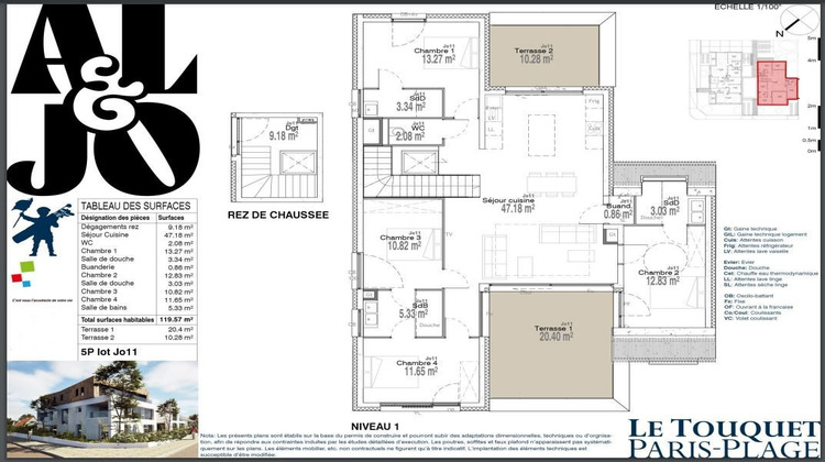 Ma-Cabane - Vente Appartement Le Touquet-Paris-Plage, 120 m²