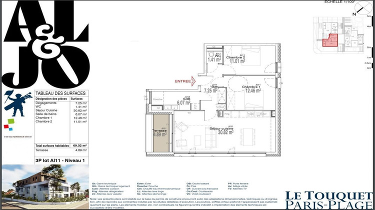 Ma-Cabane - Vente Appartement Le Touquet-Paris-Plage, 69 m²