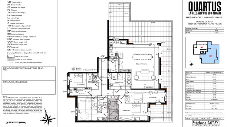 Ma-Cabane - Vente Appartement Le Touquet-Paris-Plage, 173 m²