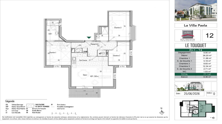 Ma-Cabane - Vente Appartement Le Touquet-Paris-Plage, 77 m²