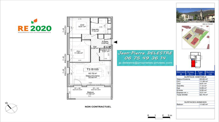 Ma-Cabane - Vente Appartement LE TOUVET, 62 m²