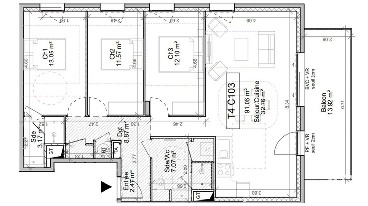 Ma-Cabane - Vente Appartement Le Touvet, 91 m²