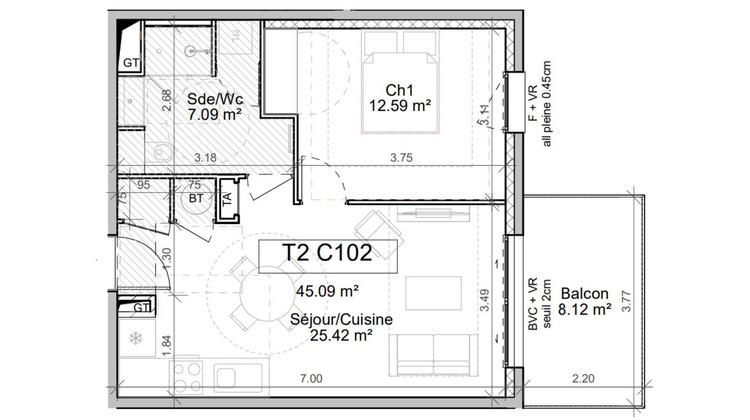 Ma-Cabane - Vente Appartement Le Touvet, 45 m²