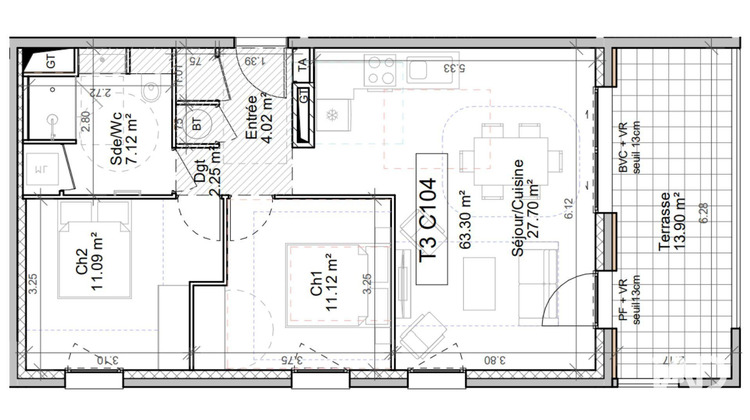 Ma-Cabane - Vente Appartement Le Touvet, 63 m²
