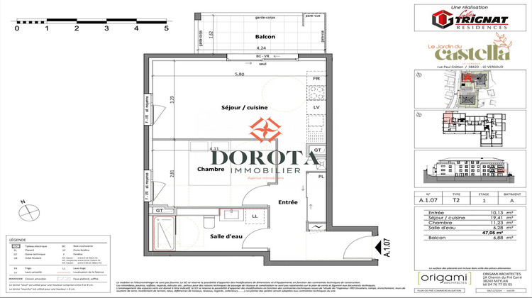 Ma-Cabane - Vente Appartement Le Versoud, 47 m²