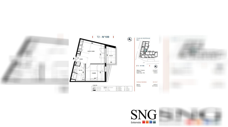 Ma-Cabane - Vente Appartement Léguevin, 40 m²