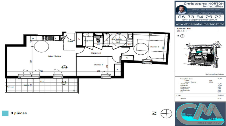 Ma-Cabane - Vente Appartement LENTILLY, 74 m²
