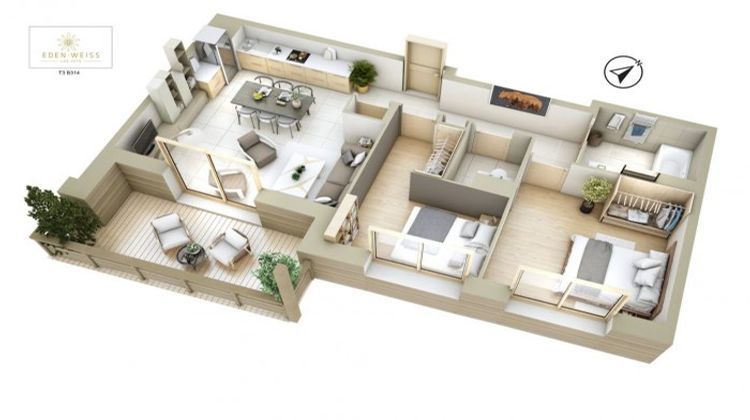 Ma-Cabane - Vente Appartement Les Gets, 64 m²